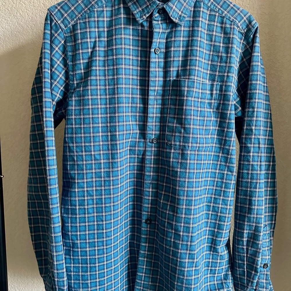 Royal Robbins Teal Plaid Casual Shirt